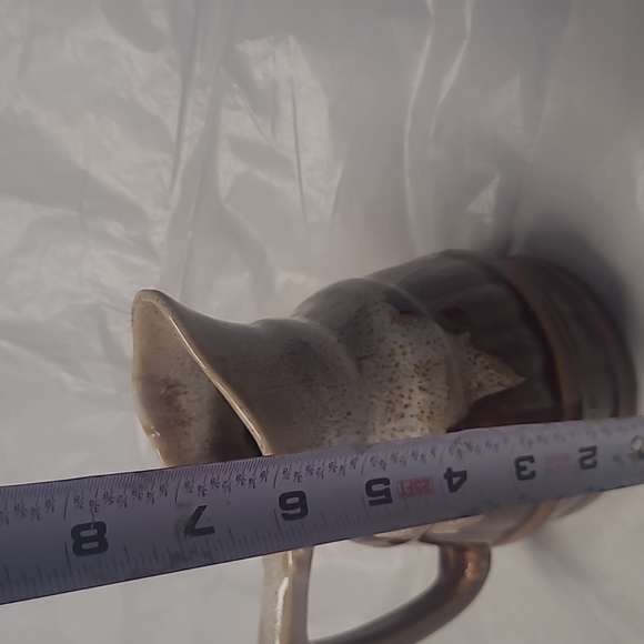 L6: Vintage Revol France Drip Glaze Barrel Cream Milk Pitcher Approx 10 … - Picture 5 of 7